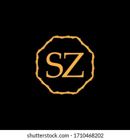 S Z letter logo abstract design