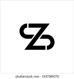 Signo vectorial de diseño del logotipo S Z 