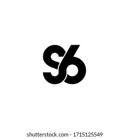 s6 letter original monogram logo design