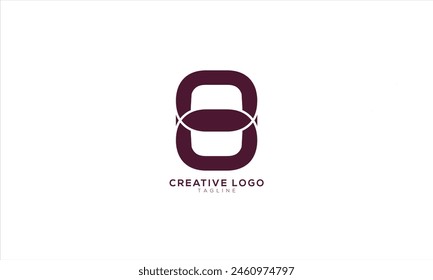 S8 8S OS SO Abstract initial monogram letter alphabet logo design