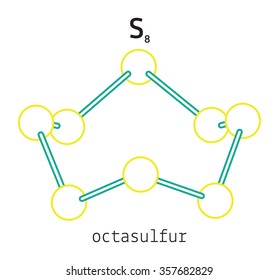 S8 octasulfur molecule