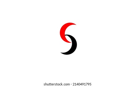 S9 Logo Design mit modernem Konzept, Platz für Text. Einziger weißer Hintergrund