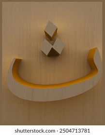 Sa 3d Darstellung des arabischen Alphabets, Hijaiyah islamische Kalligraphie mit Holzmusterhintergrund.