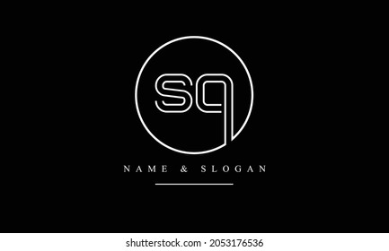 SA, AS abstrakte Buchstaben Logo-Monogramm