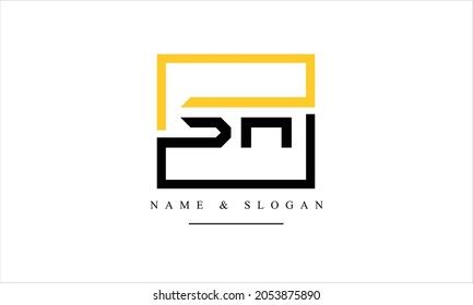 Monograma del logotipo de las letras abstractas SA