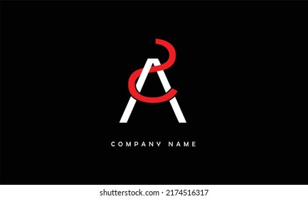 SA, AS Abstract Letters Logo Monogram