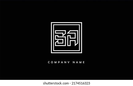 SA, AS Abstract Letters Logo Monogram