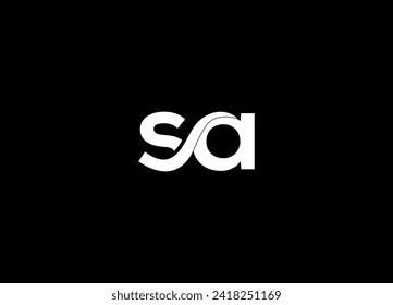 SA  abstract logo design and creative logo