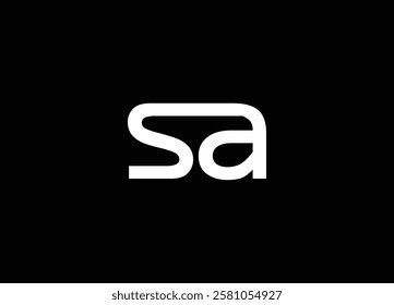 SA abstract logo design and creative logo