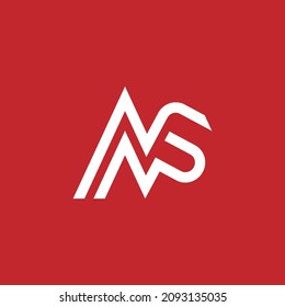 SA or AS abstract outstanding professional business awesome artistic branding company different colors illustration logo