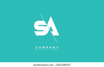 SA Alphabet letters Initial Monogram Logo und AS