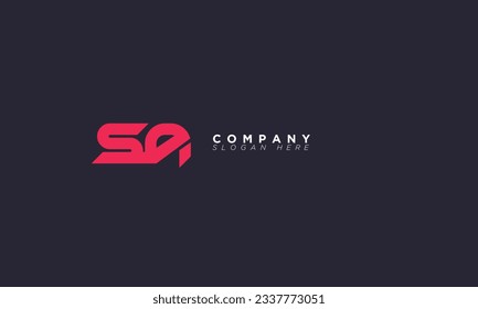 SA Alphabet letters Initial Monogram Logo AS, S und A