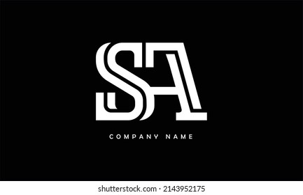 SA, AS Alphabets Letters Logo Monogram