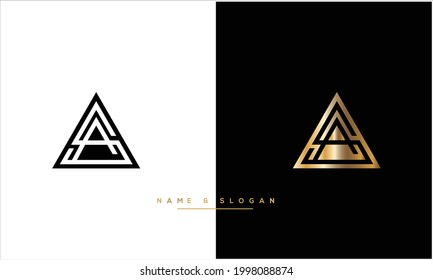 SA,AS Abstrakte Buchstaben Logo MONOGRAM