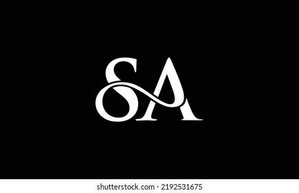  SA ,AS ,S ,A letters abstract logo monogram 