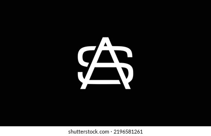 Sa Assa Abstract Letters Logo Monogram Stock Vector (Royalty Free ...