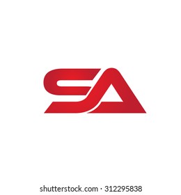 SA company linked letter logo