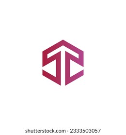 Diseño del logotipo del hexágono SA. Logotipo de la línea Hexagon