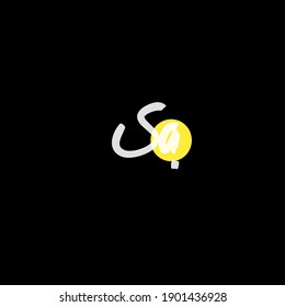 Una escritura manual inicial o un logotipo manuscrito para la identidad. Logo con firma y estilo dibujado a mano. aislado 