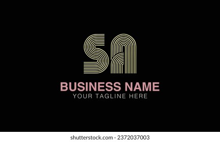 SA initial logo | initial based abstract modern minimal creative logo, vector template image. luxury logotype , real estate homie . typography . initials 