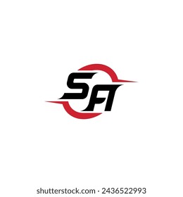 SA initial logo cool and stylish concept for esport or gaming logo as your inspirational