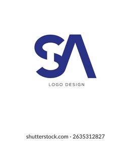 SA initial logo design app