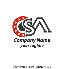 SA letter Initial icon Monogram.plumbing logo design.EPS 10