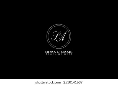 SA-Buchstaben-Logo-Design mit einer kreisförmigen SA-Logo-Design. SA Letter Logo kreatives Design. SA einzigartiges Design.