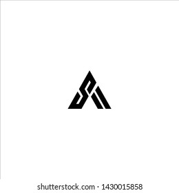 SA Letter Logo Design with Creative