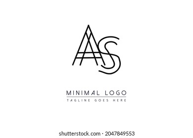 AS OR SA Letter Logo Design. Creative Modern A L Letters icon vector Illustration