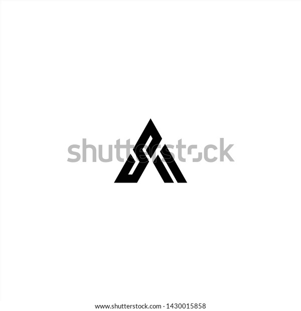 Sa Letter Logo Design Creative Stock Vector Royalty Free