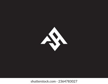 Logo-Design für SA-Buchstaben und Monogramm-Logo