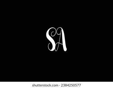 SA letter logo design and monogram logo