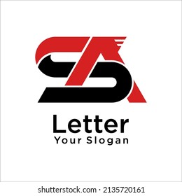 SA Letter AS Logo Design-Vorlage