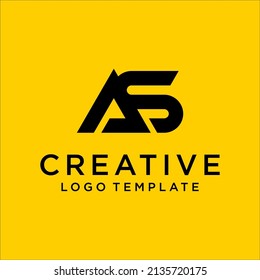 SA Letter AS Logo Design-Vorlage