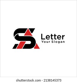 SA Letter AS Logo Design-Vorlage