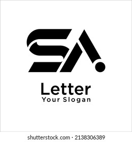 SA Letter AS Logo Design-Vorlage