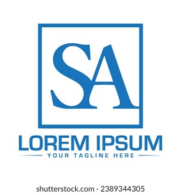 SA Letter Logo Design Unique and Modern Logo Design 