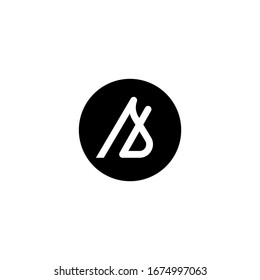 Plantilla de icono vectorial de diseño de logotipo de carta SA