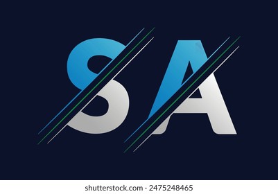 sa Plantilla de Vector con diseño de logotipo Carta.