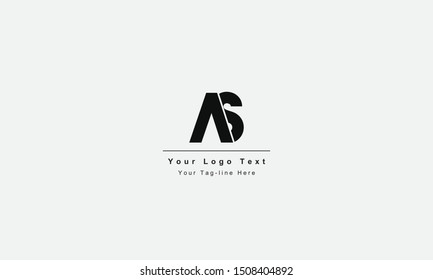 AS or SA letter logo. Unique attractive creative modern initial AS SA A S initial based letter icon logo