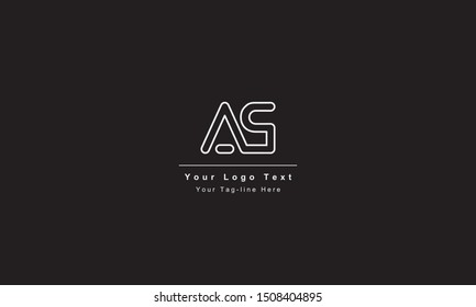 AS or SA letter logo. Unique attractive creative modern initial AS SA A S initial based letter icon logo
