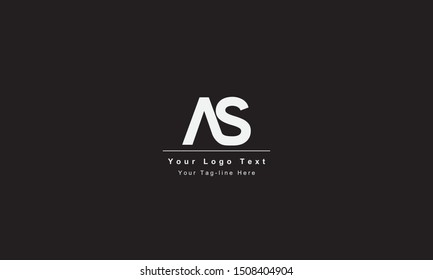 AS or SA letter logo. Unique attractive creative modern initial AS SA A S initial based letter icon logo