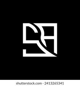 Diseño vectorial del logotipo de la letra SA, logotipo sencillo y moderno de SA. Diseño de alfabeto lujoso de SA  