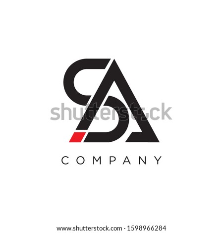 SA Letter  Luxury modern Logo company simple design