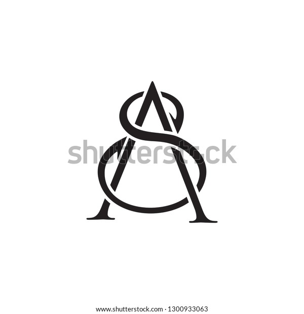 Sa Letter Luxury Premium Logo Company Stock Vector (Royalty Free ...