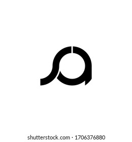 sa letter original monogram logo design