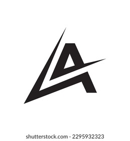 SA Letter simple Linked Luxury Premium Logo.S A Logo. SA Letter Design Vektor mit orangefarbener Farbe.