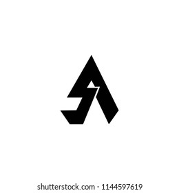 sa letter vector logo