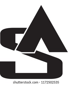 sa letter vector logo